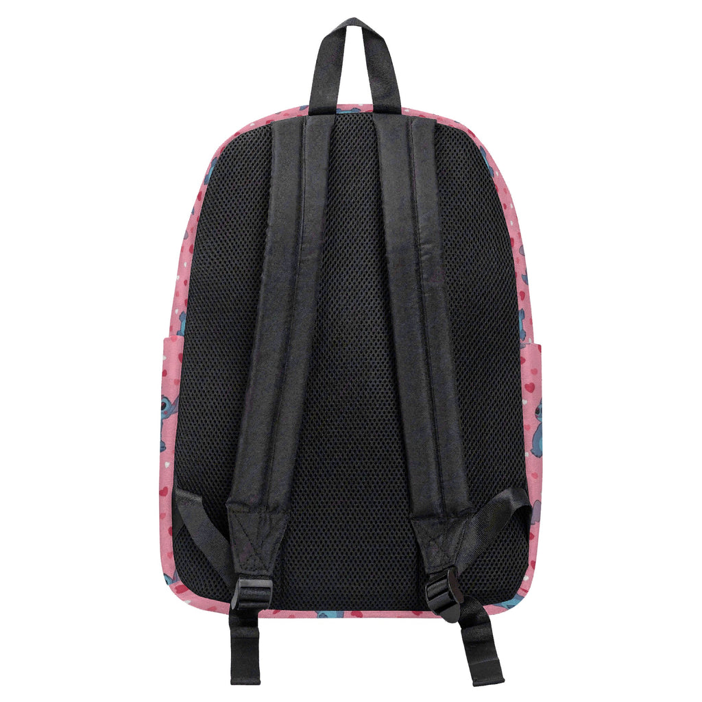 Stitch Pink Backpack, Heart Pattern Kawaii Style Bag, Cute Valentine Gift for Girls BPGR18