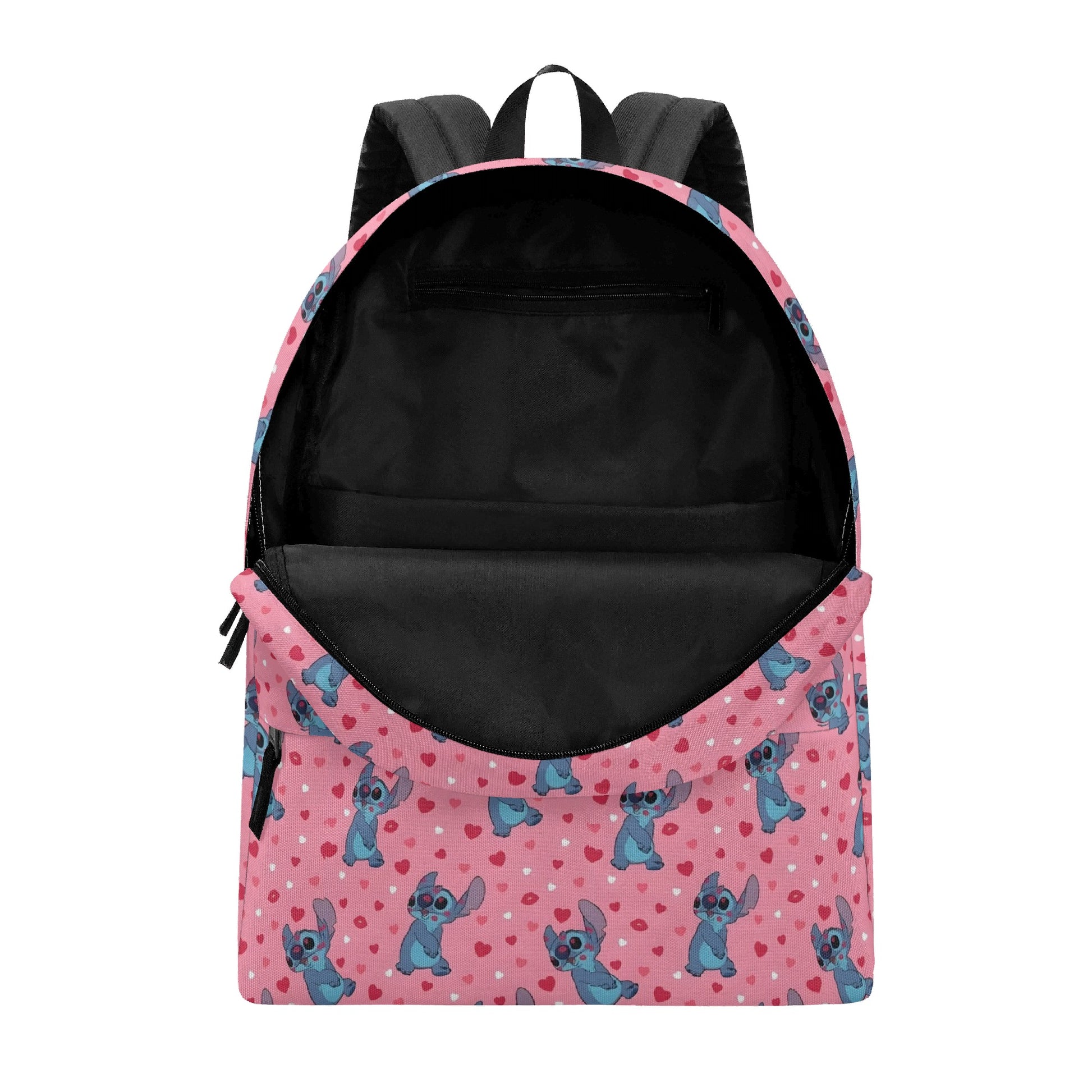 Stitch Pink Backpack, Heart Pattern Kawaii Style Bag, Cute Valentine Gift for Girls BPGR18