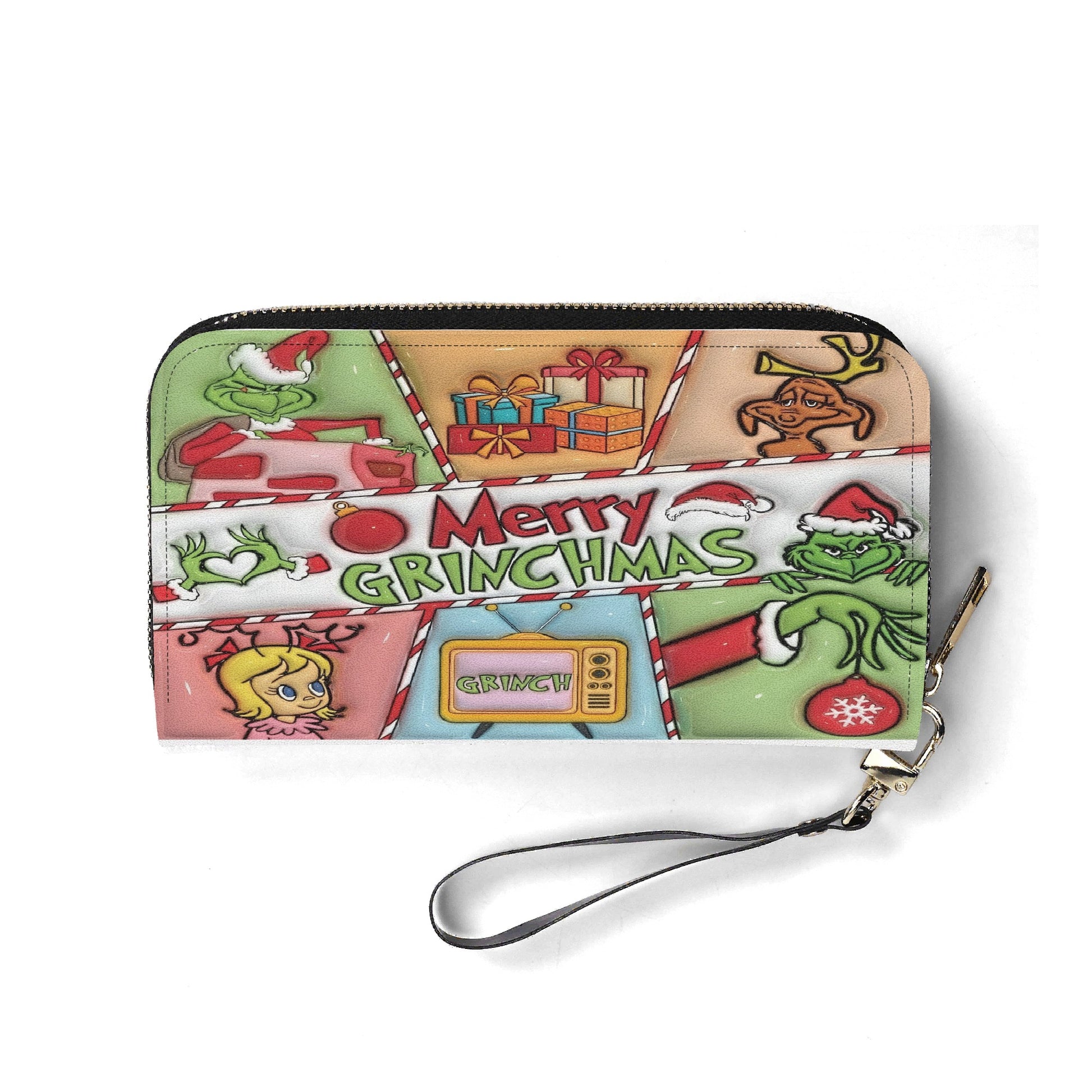 Merry Grinchmas HandBag, Grinch Santa Christmas Purse, Festive Holiday Handbag, Whoville Gift Bag, Funny Green Xmas Bag