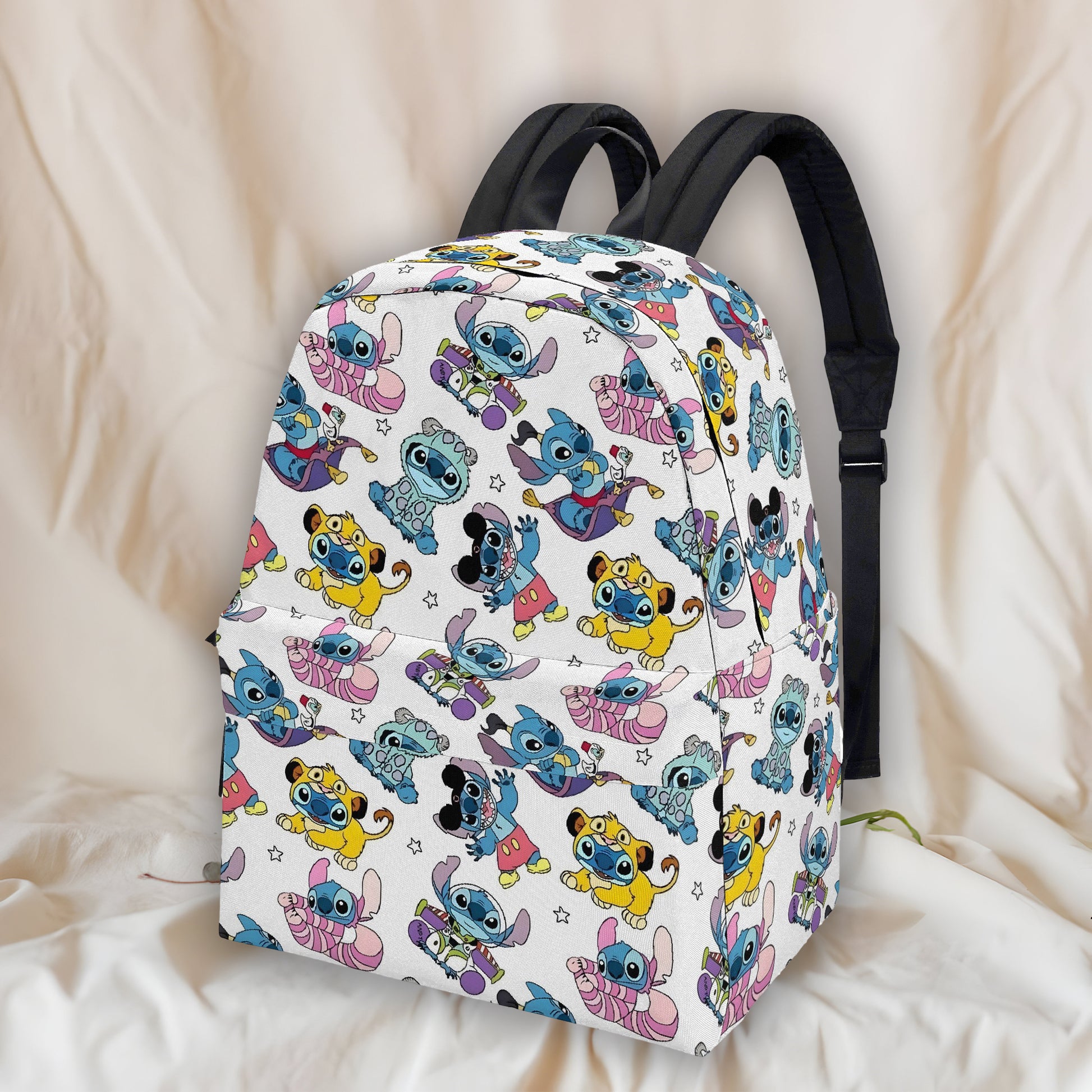Stitch Cosplay Backpack, Fun Character Costume Print Bag, Colorful Cartoon Daypack for Fans BPGR21