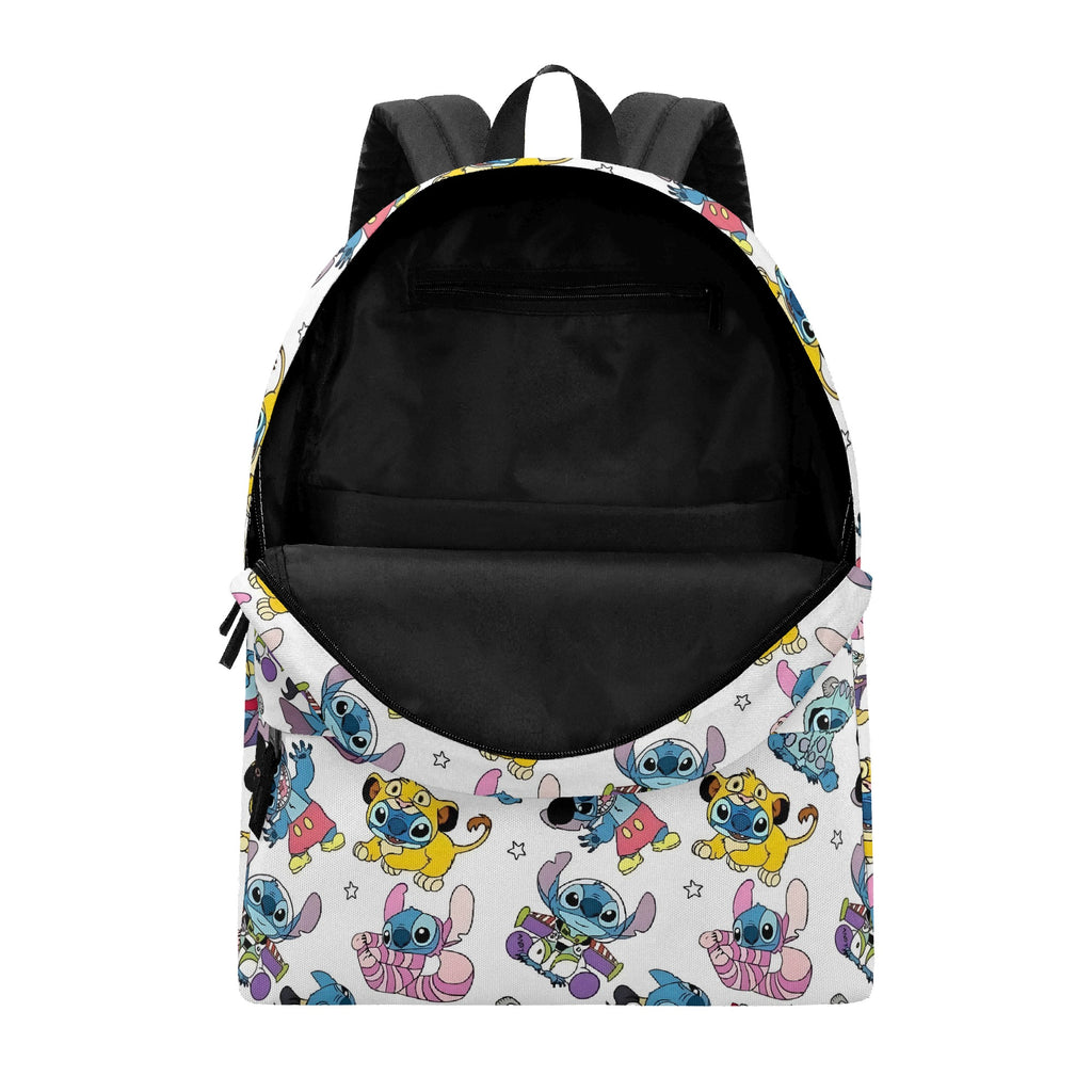 Stitch Cosplay Backpack, Fun Character Costume Print Bag, Colorful Cartoon Daypack for Fans BPGR21