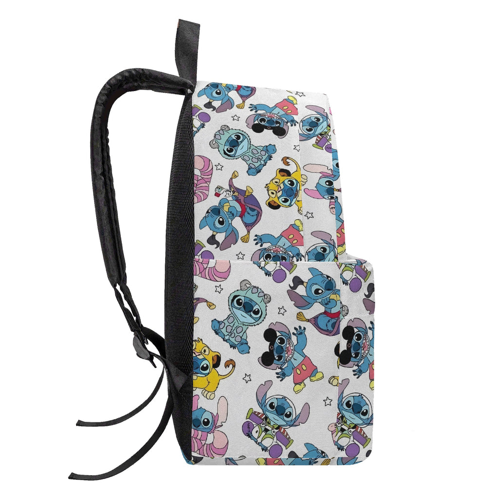 Stitch Cosplay Backpack, Fun Character Costume Print Bag, Colorful Cartoon Daypack for Fans BPGR21