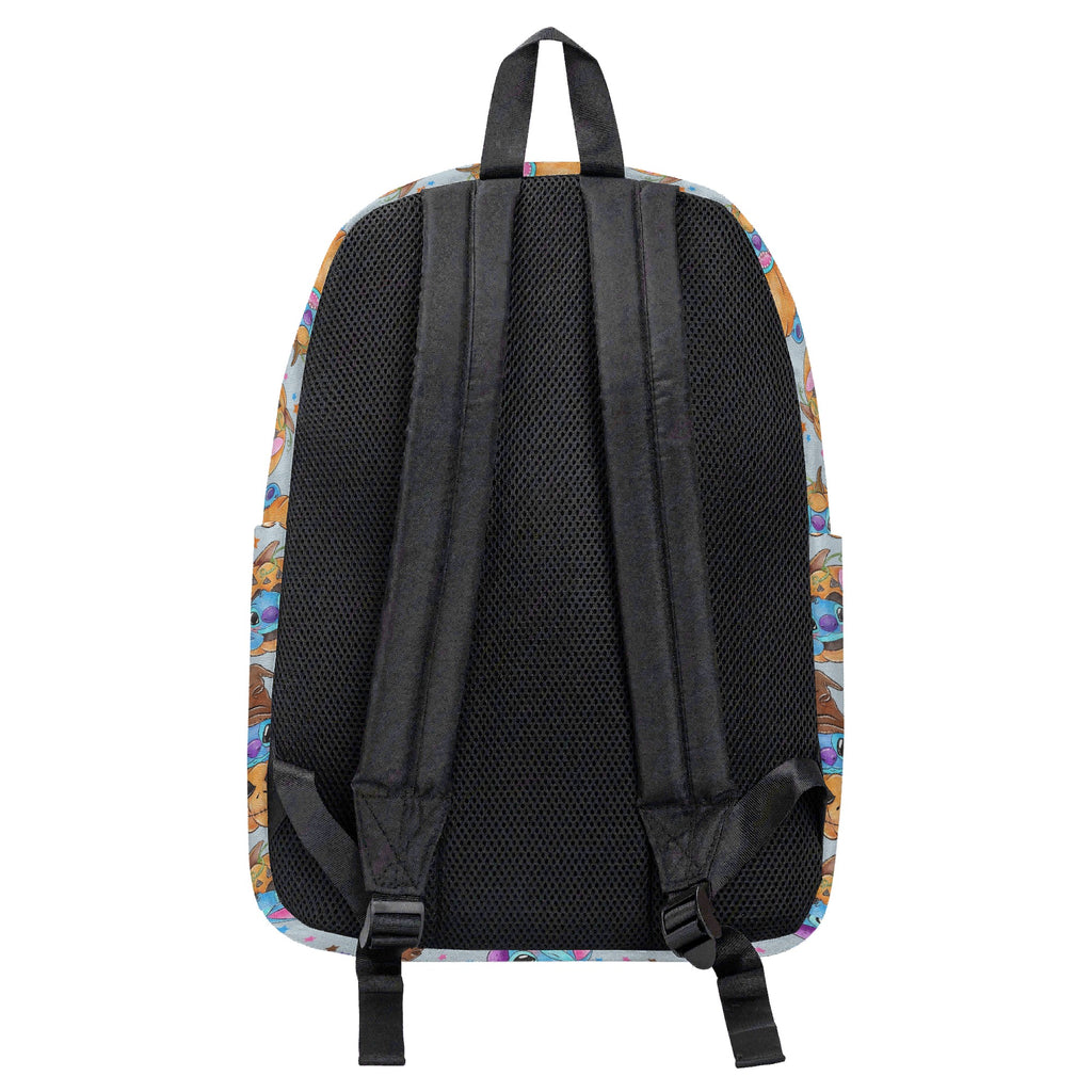Stitch Halloween Backpack, Pumpkin Magic Witch Hat Print, Cute Spooky Bag for October Fans BPGR22