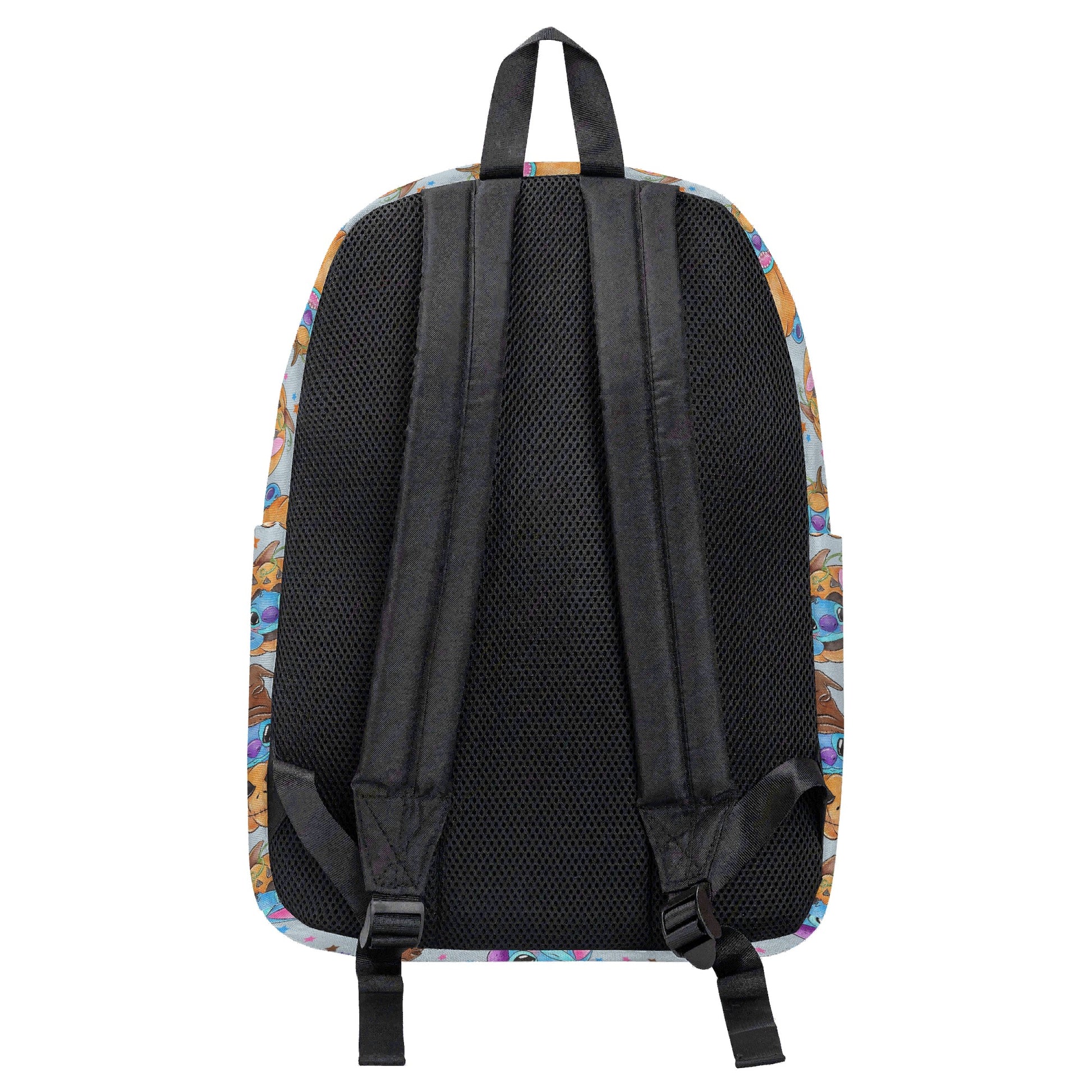 Stitch Halloween Backpack, Pumpkin Magic Witch Hat Print, Cute Spooky Bag for October Fans BPGR22