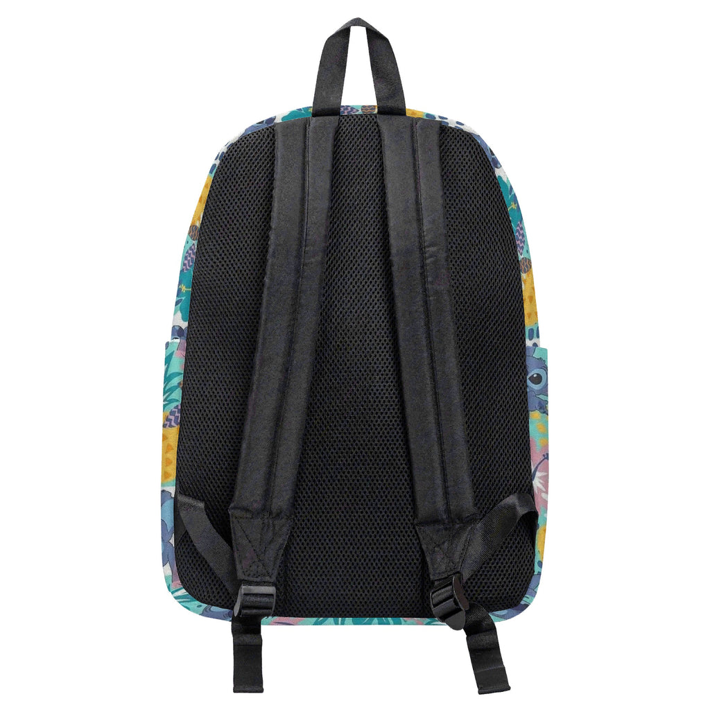 Stitch Backpack for Kids and Adults, Cute Hawaiian Pineapple Print School Bag, Cartoon Character Travel Backpack BPGR28