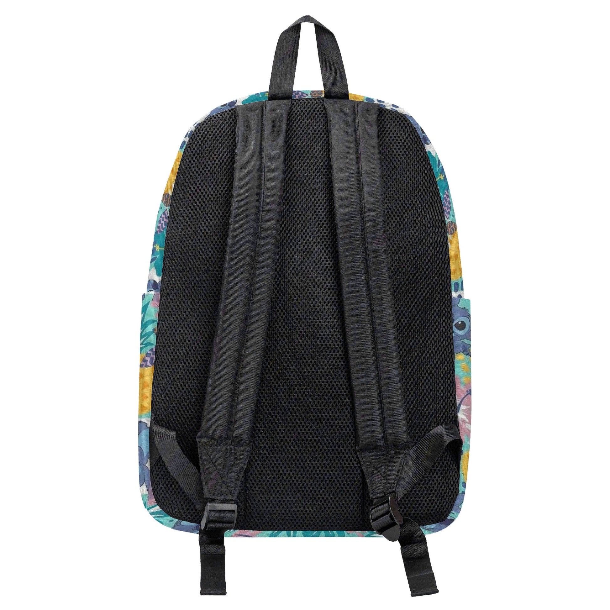 Stitch Backpack for Kids and Adults, Cute Hawaiian Pineapple Print School Bag, Cartoon Character Travel Backpack BPGR28