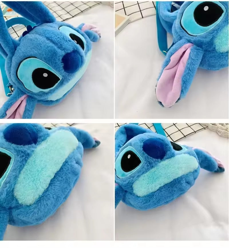 Cartoon Stitch Plush Cartoon Backpack, Backpack Stitch, Plush Backpack, Cartoon Bags, Gift Stitch Bag