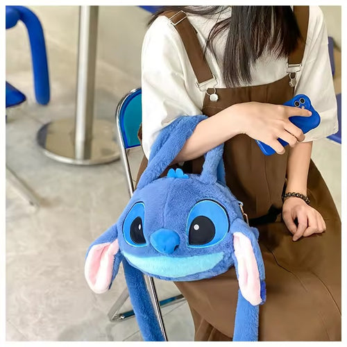 Cartoon Stitch Plush Cartoon Backpack, Backpack Stitch, Plush Backpack, Cartoon Bags, Gift Stitch Bag