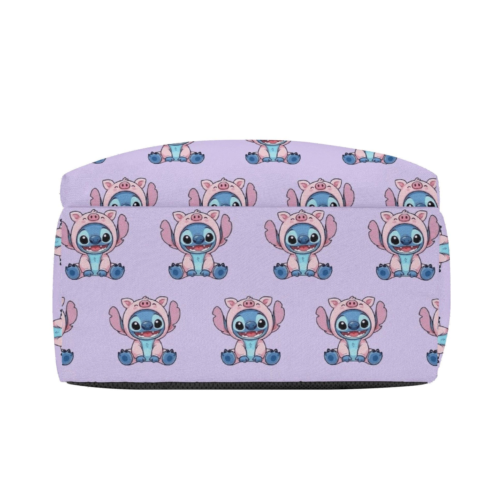 Stitch Pig Backpack, Cute Piggy Costume Print, Kawaii Purple Daypack for Fans & Kids BPGR26