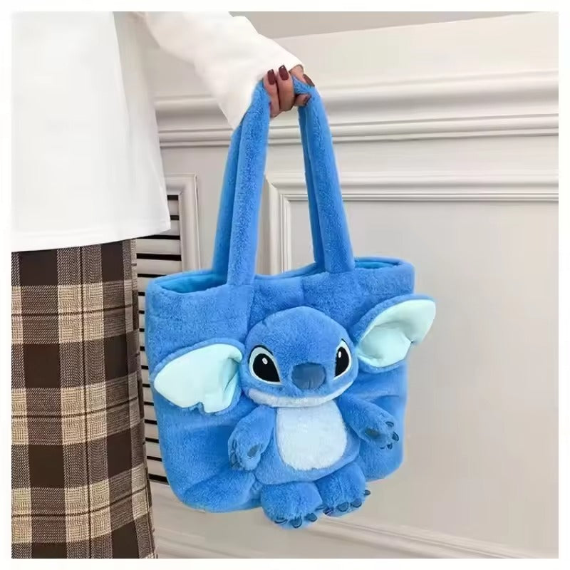 Cartoon Stitch Plush Cartoon Tote Bag, Backpack Stitch, Plush Backpack, Cartoon Bags, Gift Stitch Bag