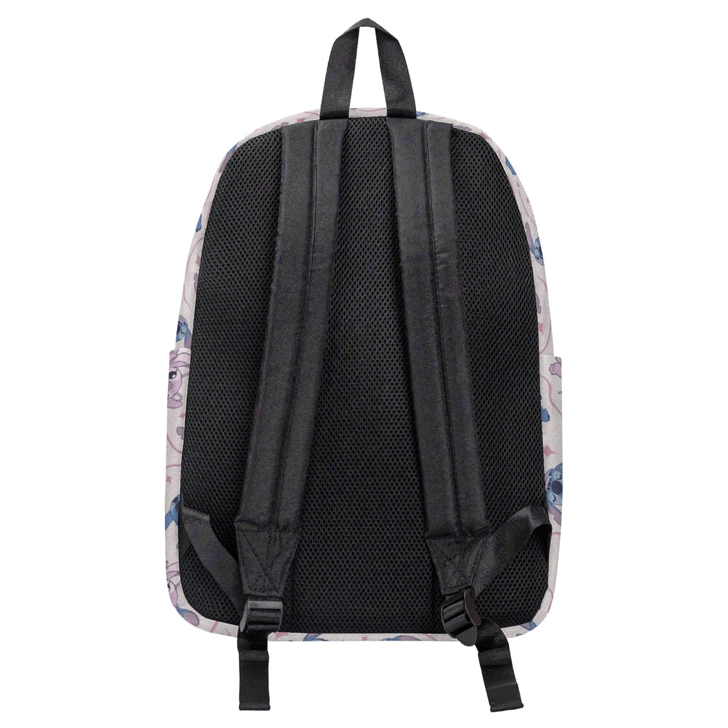 Stitch and Angel Backpack, Cute Pink Star Print School Bag, Cartoon Travel Backpack for Kids and Teens BPGR30