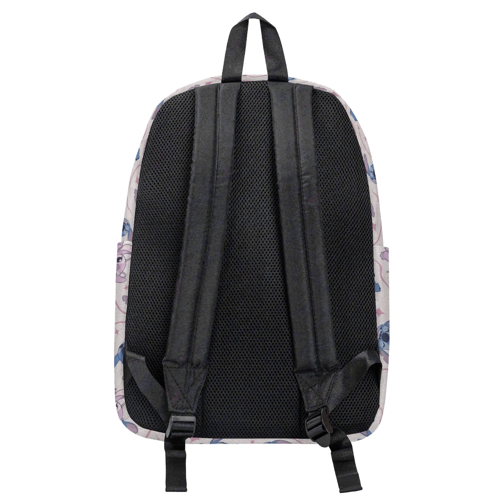 Stitch and Angel Backpack, Cute Pink Star Print School Bag, Cartoon Travel Backpack for Kids and Teens BPGR30