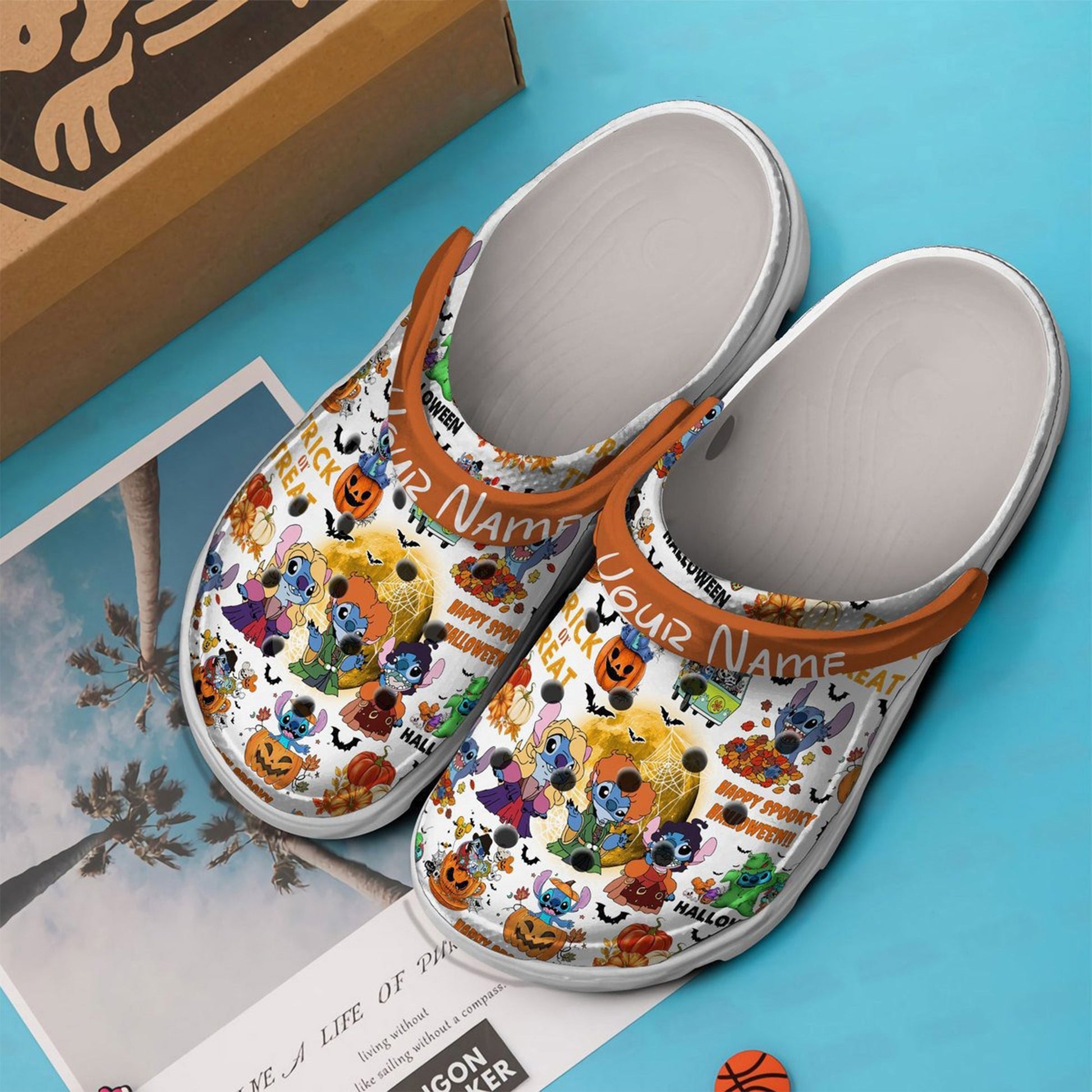 Stitch Halloween Clogs Shoes, Stitch Shoes, Cartoon Shoes, Stitch Halloween Shoes, Custom Name Shoes