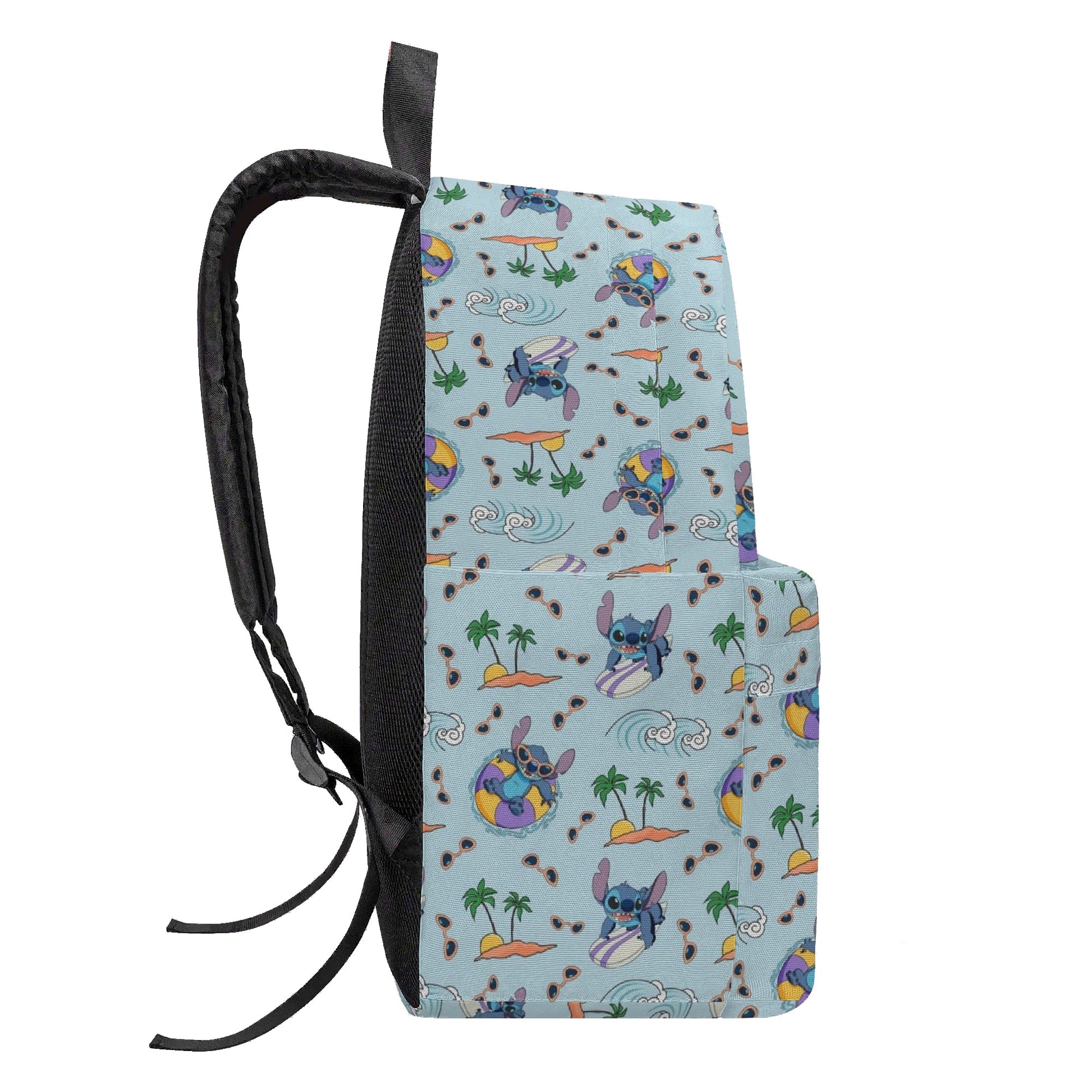 Stitch Backpack, Cute Surfing Beach Print School Bag, Cartoon Travel Backpack for Kids and Teens BPGR31