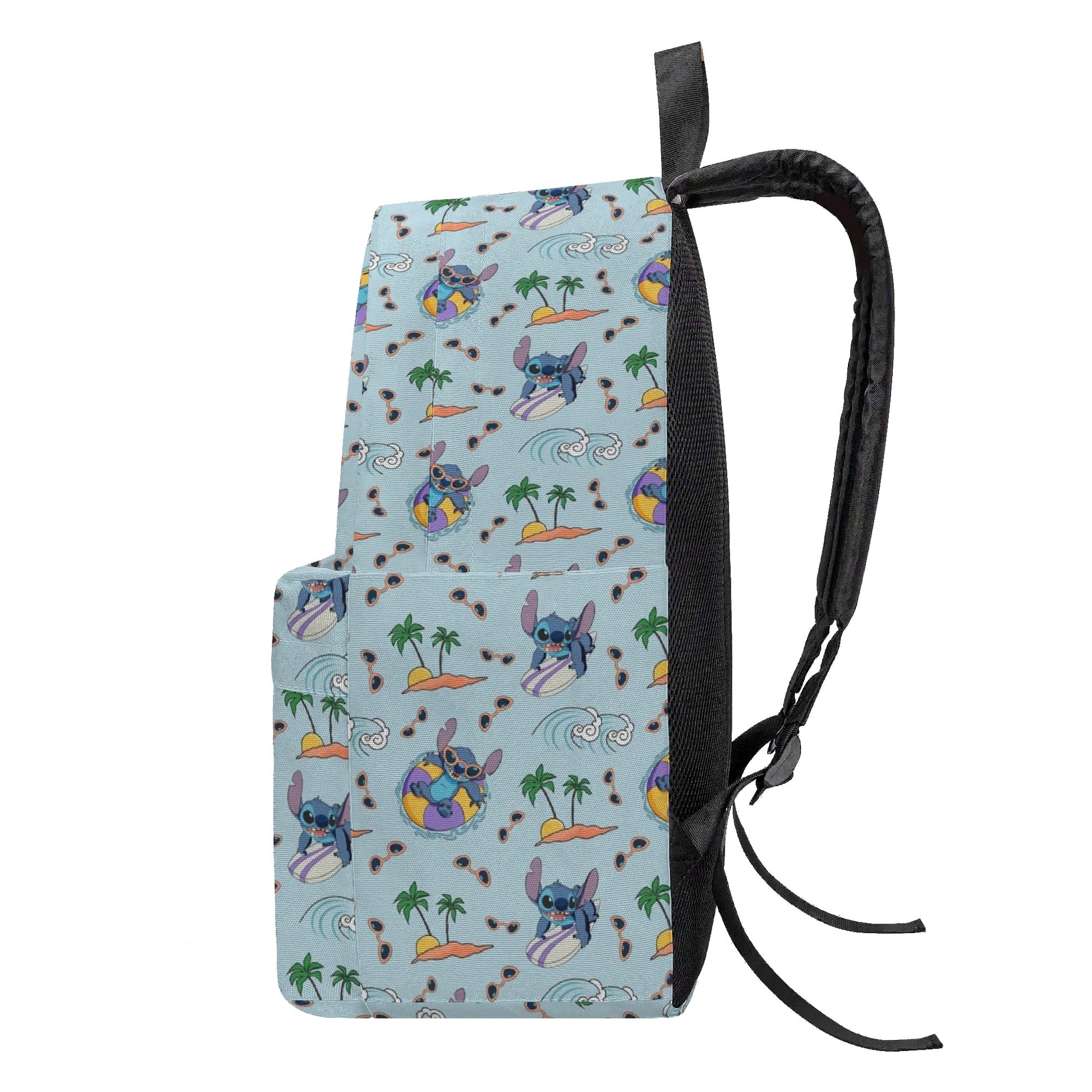 Stitch Backpack, Cute Surfing Beach Print School Bag, Cartoon Travel Backpack for Kids and Teens BPGR31