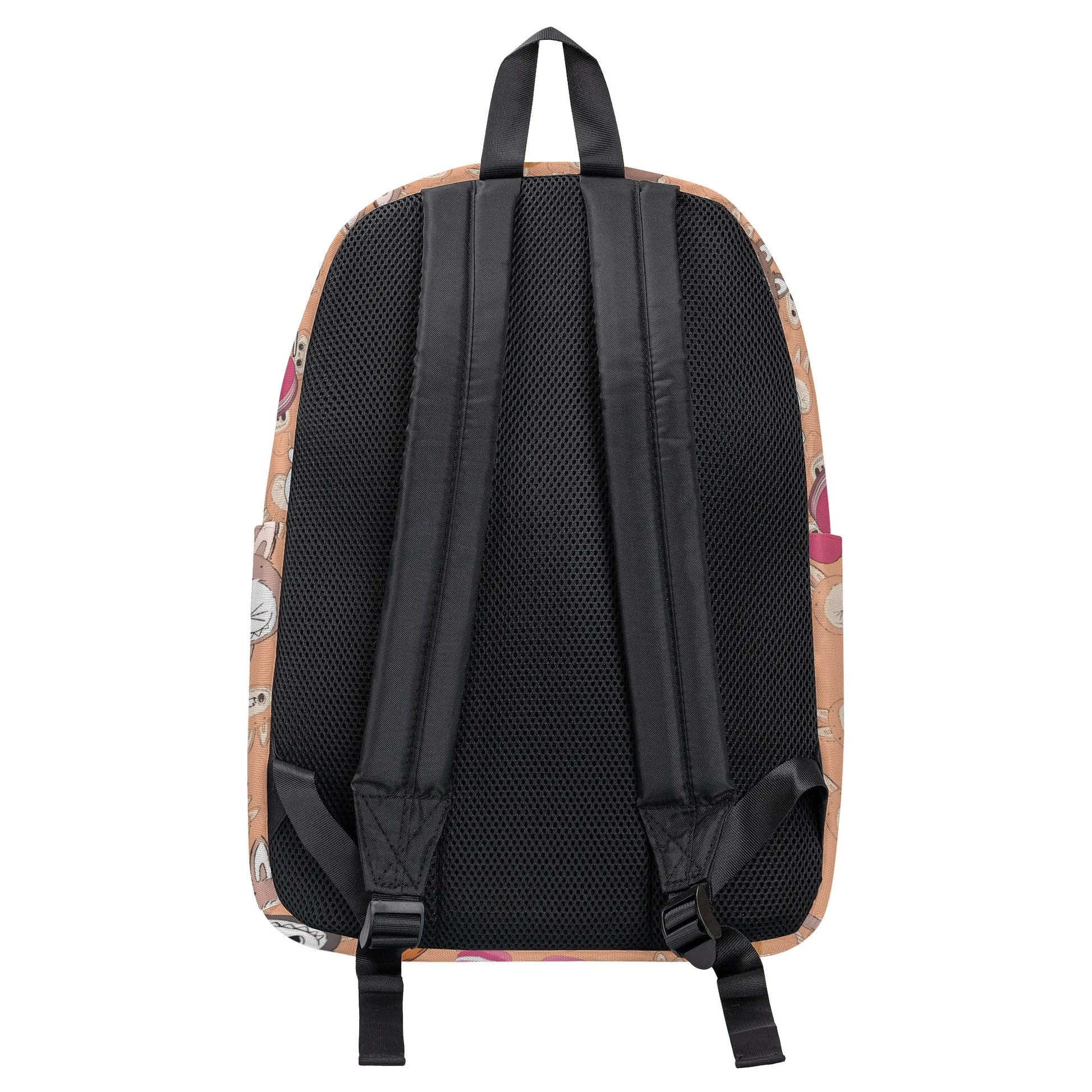 Sweet Labubu Dessert Backpack - Kawaii Peach Cartoon School Bag with Macarons, Candies & Cookies, Cute Food Theme Bookbag for Kids BPGR08
