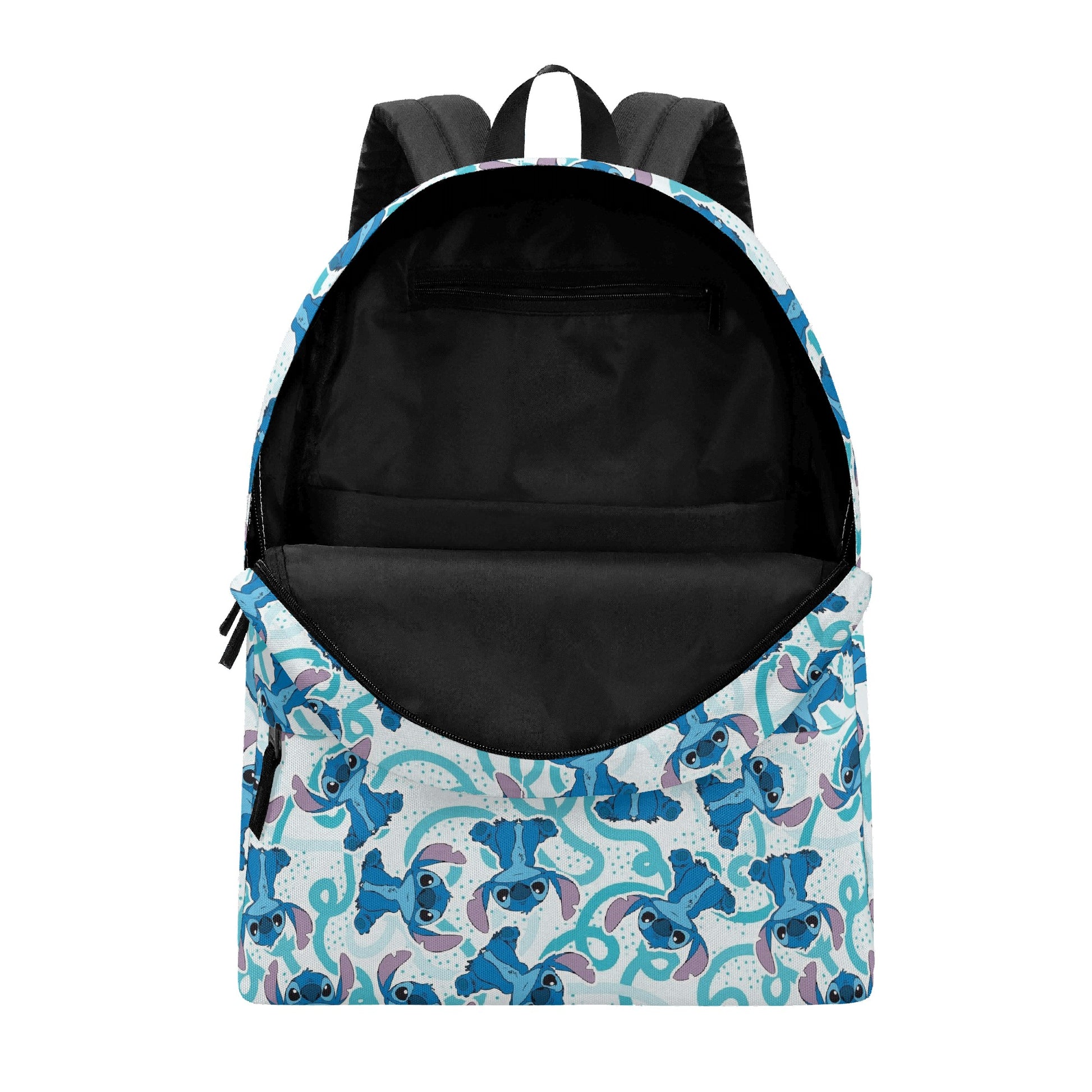 Stitch Backpack, Fun Blue Cartoon Print School Bag, Cute Character Travel Backpack for Kids and Teens BPGR32