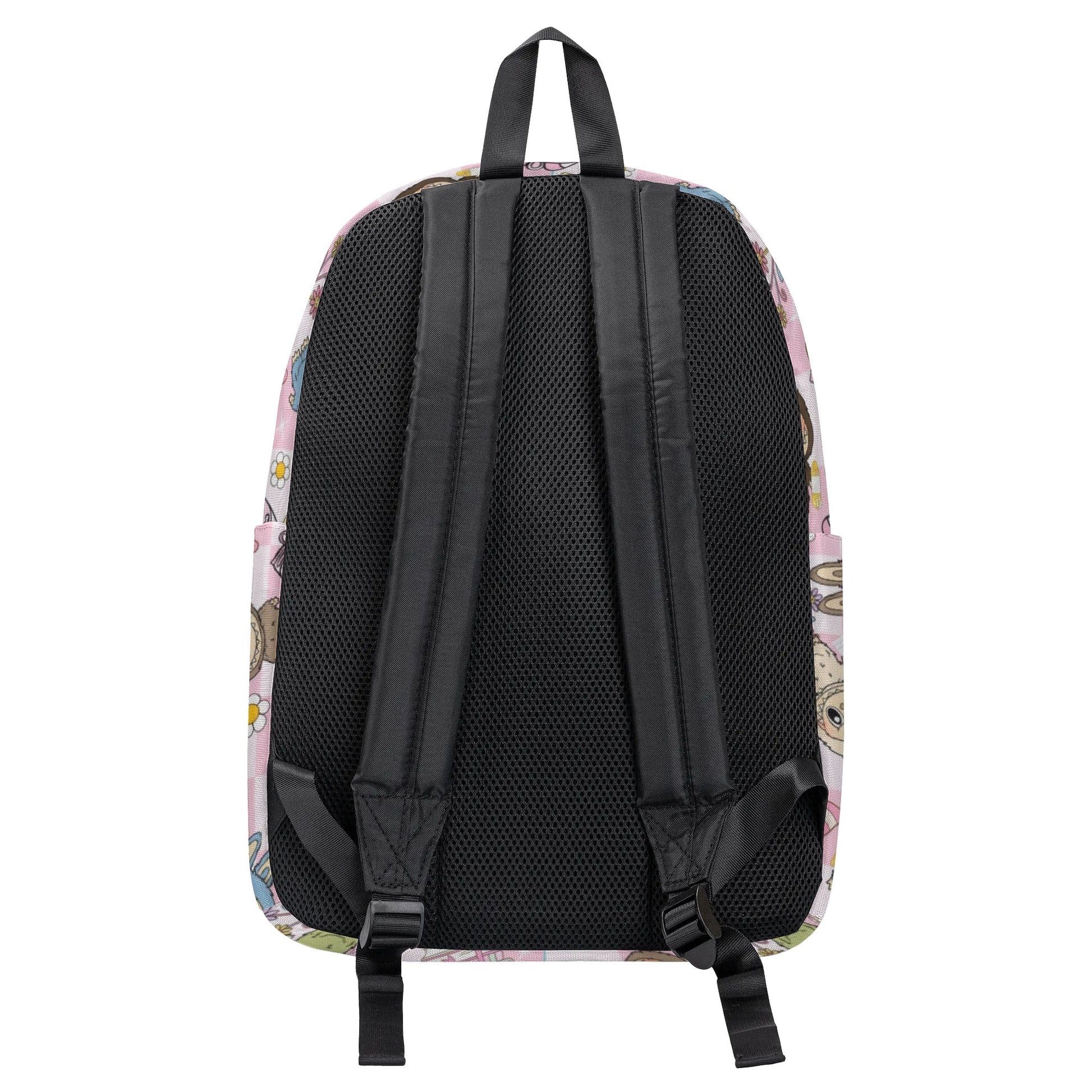 Tea Party Labubu Backpack, Kawaii Pink Cartoon School Bag with Cakes, Gifts & Flowers, Cute Girly Bookbag for Kids & Fans BPGR06