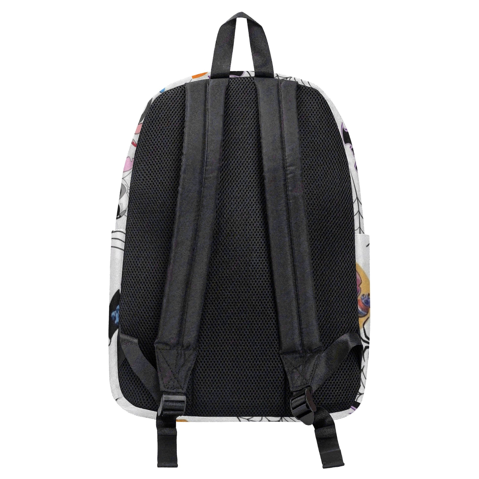 Stitch Halloween Backpack, Spooky Cartoon Print School Bag, Trick or Treat Travel Backpack BPGR14