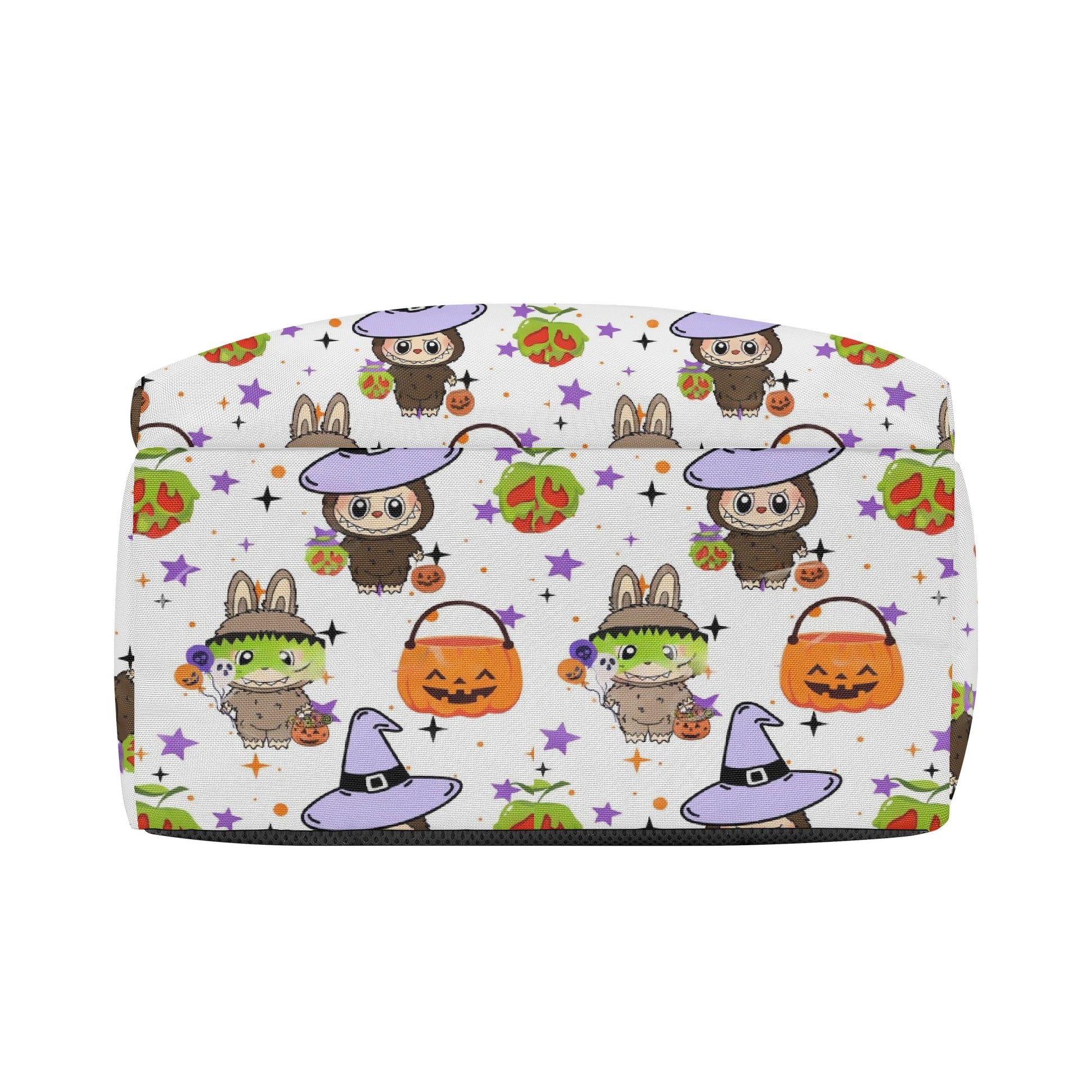 Halloween Labubu Backpack, Cute Witch & Pumpkin Cartoon School Bag, Spooky Kawaii Trick or Treat Bookbag for Kids & Fans BPGR05
