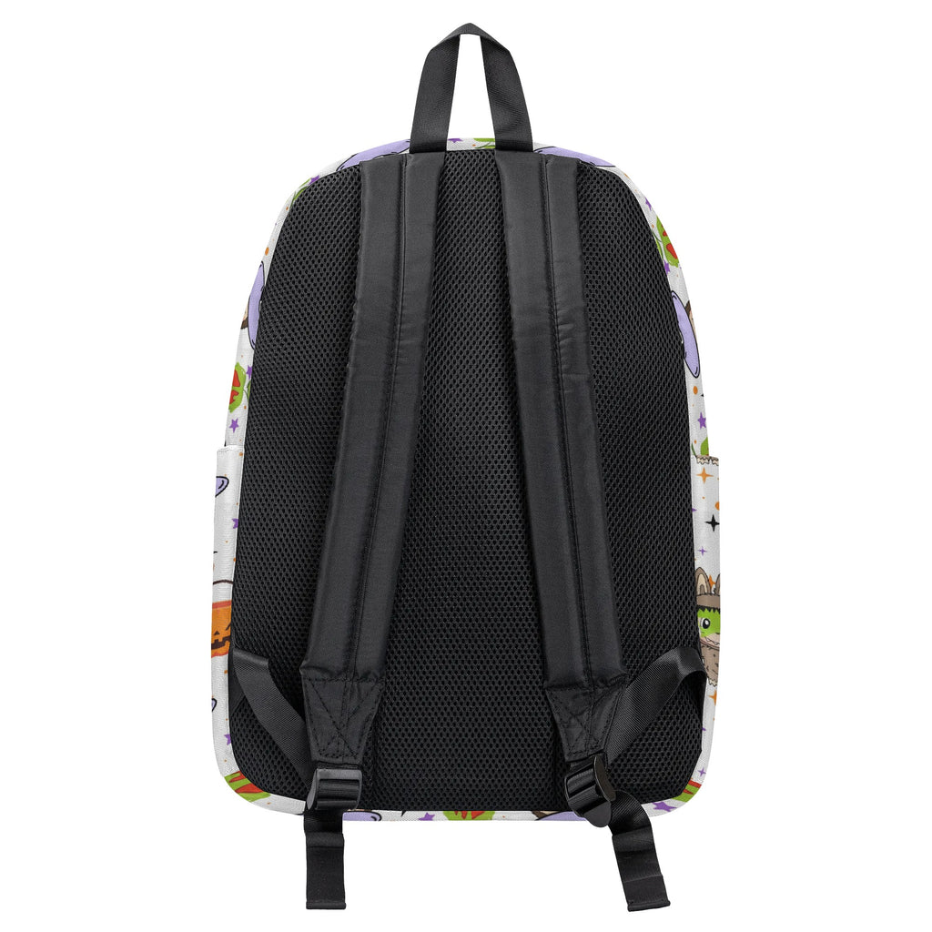 Halloween Labubu Backpack, Cute Witch & Pumpkin Cartoon School Bag, Spooky Kawaii Trick or Treat Bookbag for Kids & Fans BPGR05