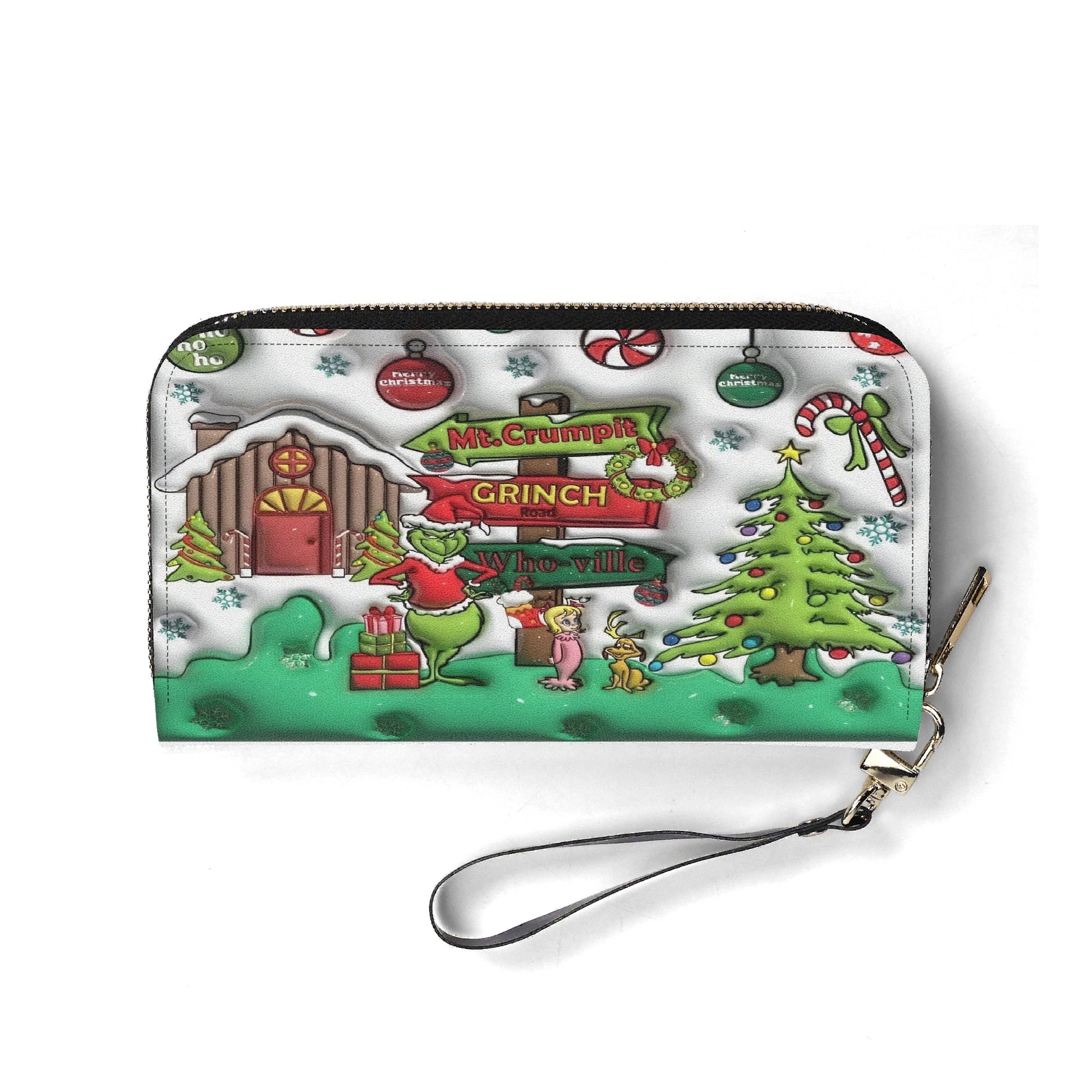 Grinch Whoville Christmas Handbag, Mt. Crumpit Santa Tote, Funny Holiday Bag, Festive Winter Gift, Whoville Themed Purse
