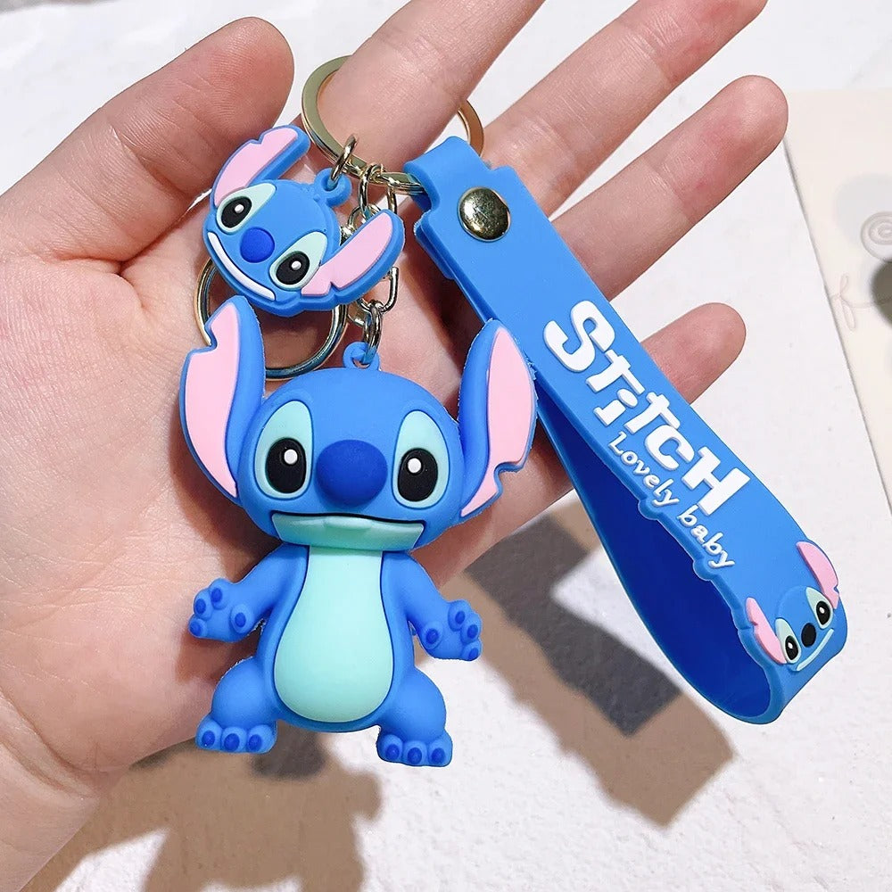 Lilo & Stitch Keychain, Cartoon Keychain, Character Keychain Stitch Angel, Gift Stitch keychain