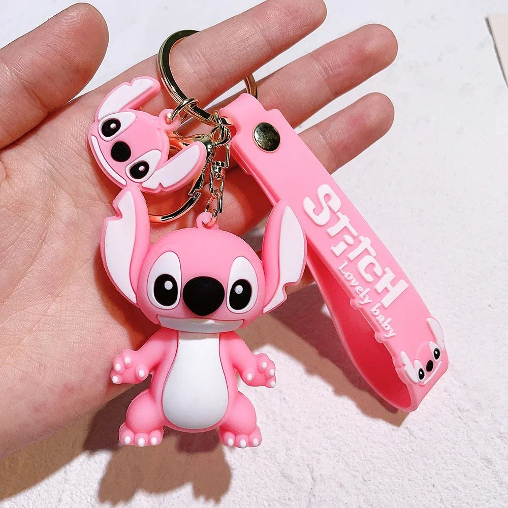 Lilo & Stitch Keychain, Cartoon Keychain, Character Keychain Stitch Angel, Gift Stitch keychain
