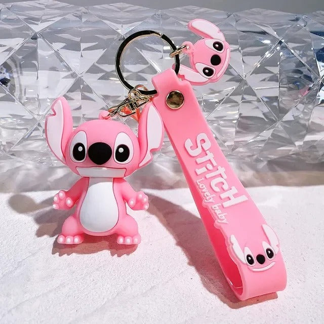 Lilo & Stitch Keychain, Cartoon Keychain, Character Keychain Stitch Angel, Gift Stitch keychain